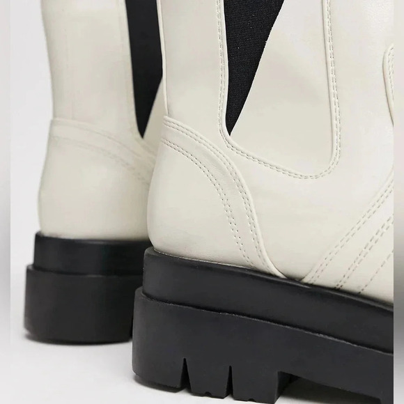 RAID | Brazen Chunky Sole Faux Leather Chelsea Biker Boots / Booties Siz… - Picture 6 of 7